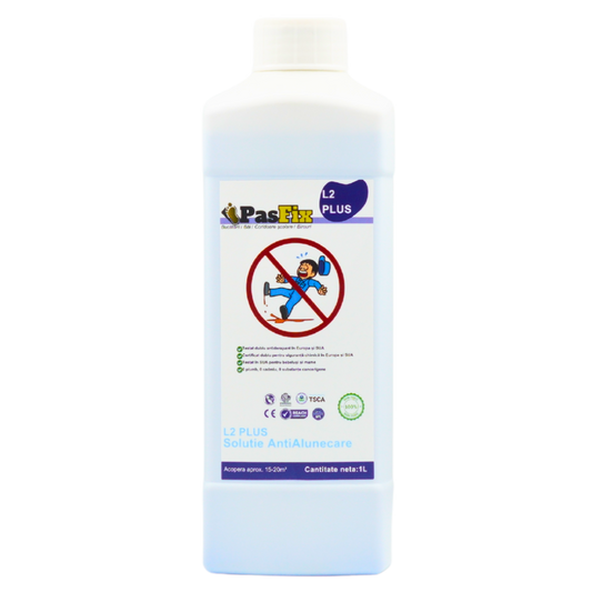 Soluție Antialunecare PasFix L2 PLUS 1L – Siguranță profesională pentru băi, bucătării, birouri și coridoare