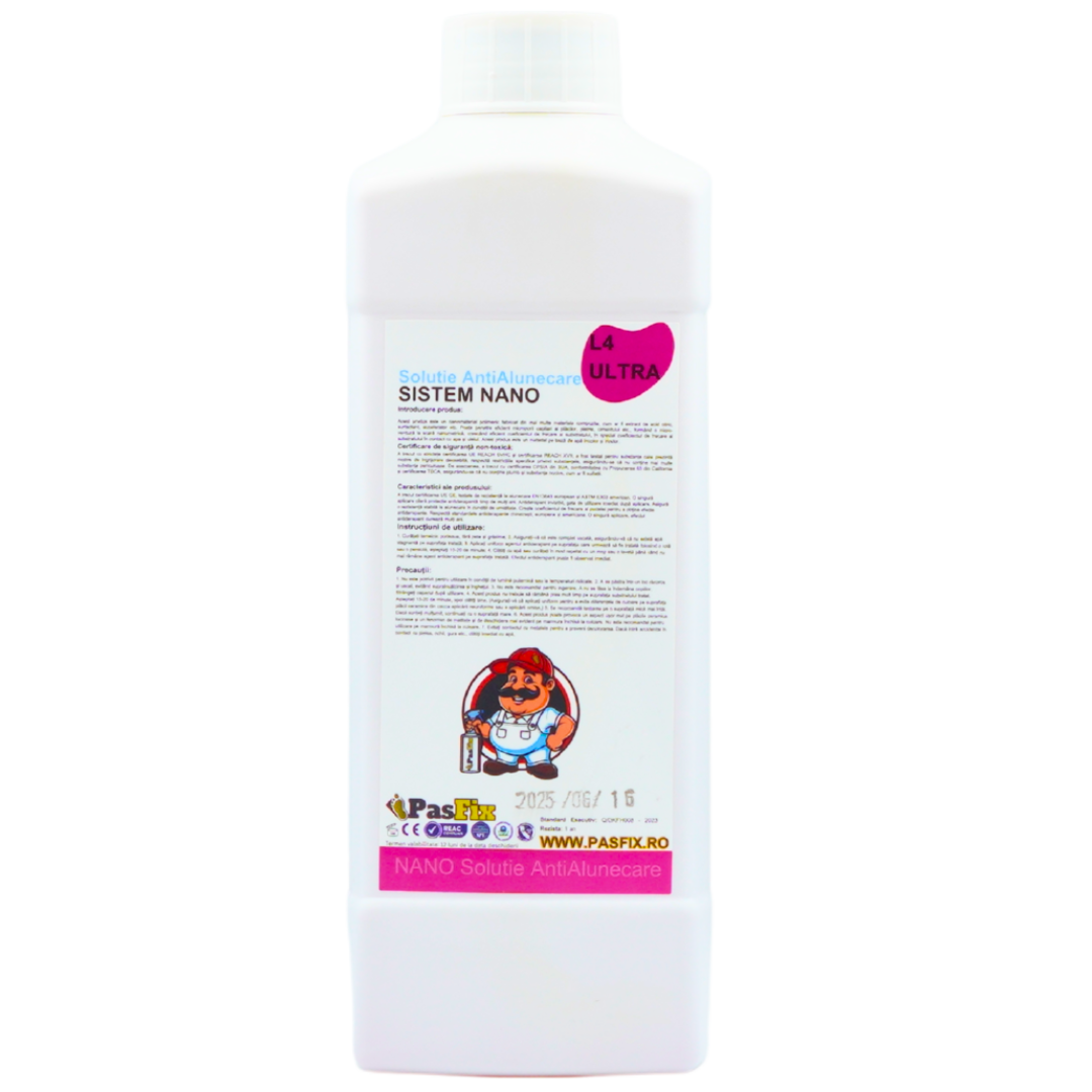 Soluție Antialunecare PasFix L4 ULTRA 1L - Protecție profesională pentru podea lucioasă, zone cu grăsime ridicata si podele exterioare