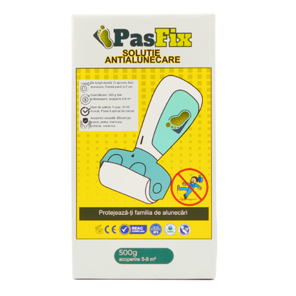 Soluție Antialunecare PasFix 500ml – Protecție pentru gresie, faianță, marmură, piatră naturală cu rolă aplicatoare