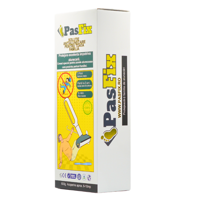 Solutie Antialunecare PasFix 600ml – Protecție sigură pentru gresie, piatră și marmură, cu rolă aplicatoare