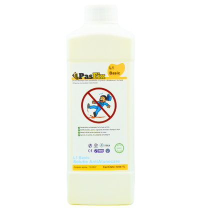 Soluție Antialunecare PasFix L1 Basic 1L – Protecție esențială pentru băi, bucătării și suprafețe cu risc de alunecare
