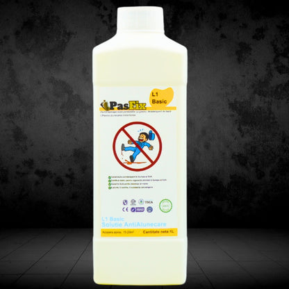 Soluție Antialunecare PasFix L1 Basic 1L – Protecție esențială pentru băi, bucătării și suprafețe cu risc de alunecare