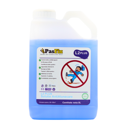 Soluție Antialunecare PasFix L2 PLUS 5L – Protecție profesională pentru bucătării, băi și coridoare școlare
