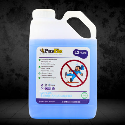 Soluție Antialunecare PasFix L2 PLUS 5L – Protecție profesională pentru bucătării, băi și coridoare școlare