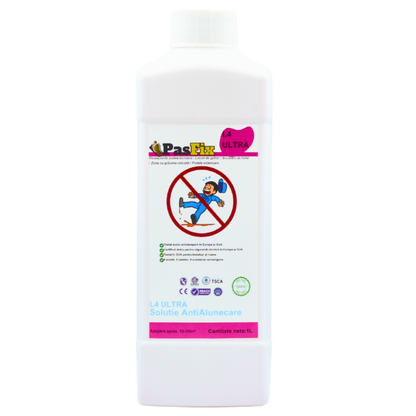 Soluție Antialunecare PasFix L4 ULTRA 1L - Protecție profesională pentru podea lucioasă, zone cu grăsime ridicata si podele exterioare